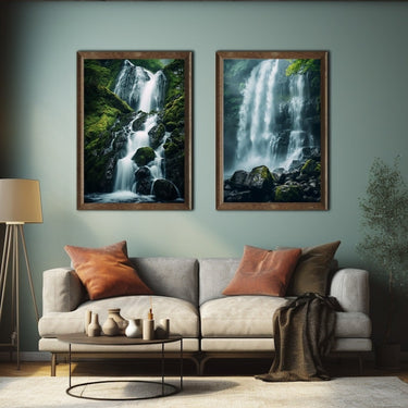 Canvas Painting of Waterfall